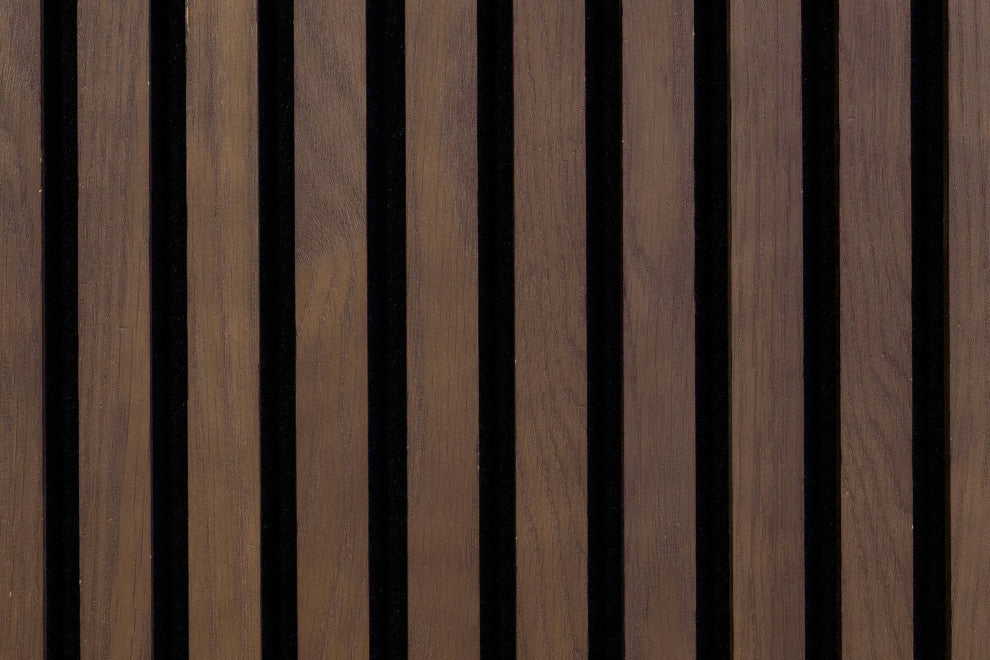 Acoustic Wood Panels, Set of 2 Slat Wall Panels - Lima