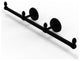 Monte Carlo 3 Arm Guest Towel Holder, Matte Black