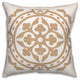 Tan Tile Medallion 18x18 Spun Poly Pillow