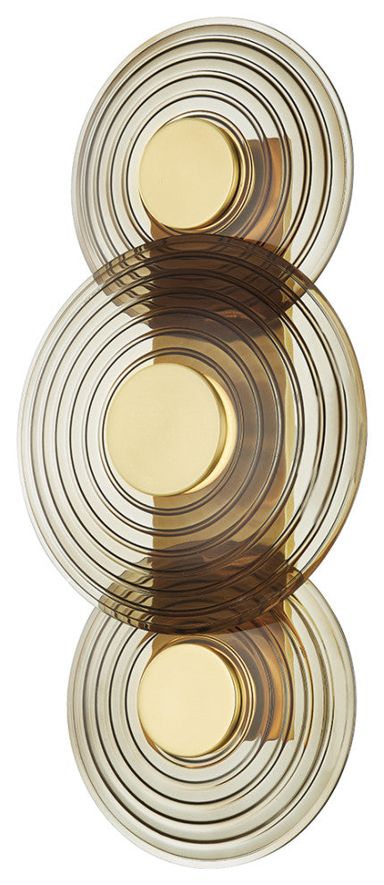 Griston 3-Light Wall Sconce, Aged Brass