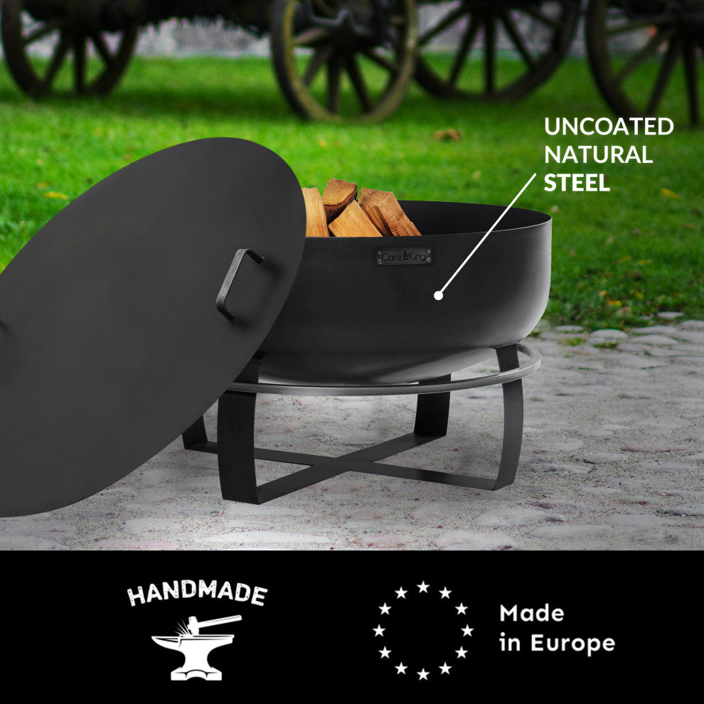 Viking 32" XXL Fire Pit With Cover Lid