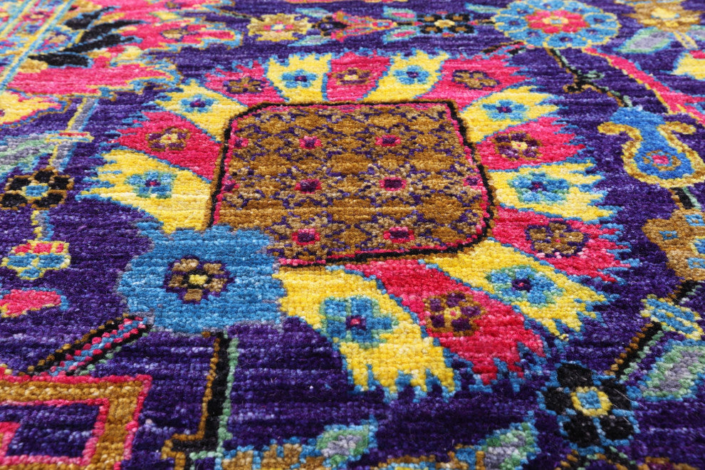 Persian Tabriz Hand Knotted Wool Rug 9' 10" X 13' 9" Q5925