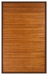 Jolene Bamboo Area Rug, Brown, 5'x8'