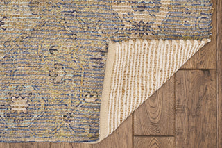 Morris Blue/Yellow Gramercy Distressed Moroccan Accent Rug, 7'6" X 9'6"