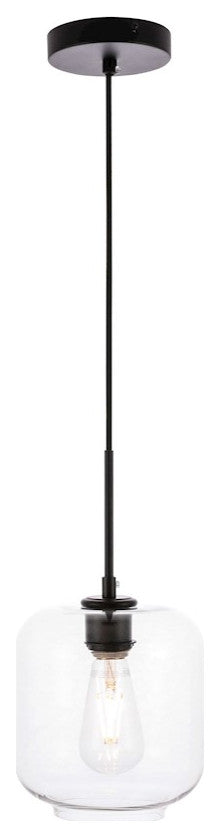 Living District Collier 1 Light Pendant, Black