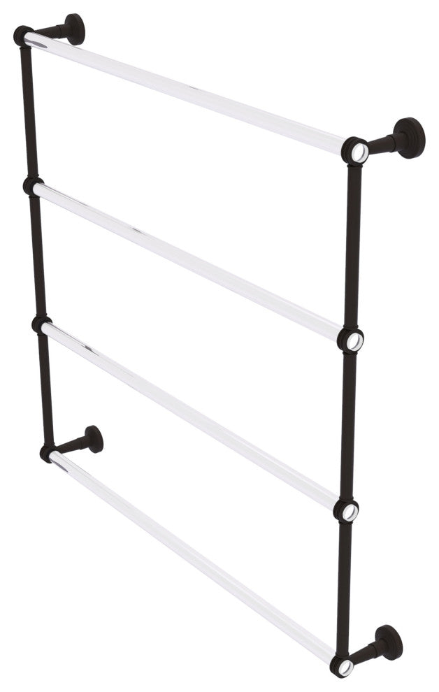 Pacific Beach 4 Tier 36" Ladder Towel Bar with Dotted Accents, Oil Rubbed Bronze