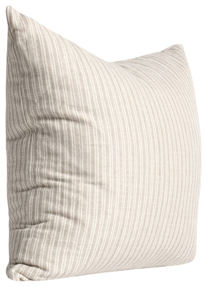 Camille Cotton Linen Blend Throw Pillow by Kosas Home, 22x22
