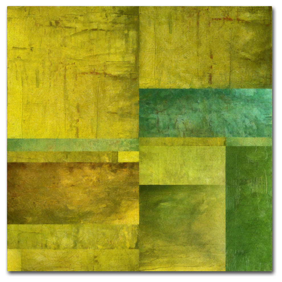 Michelle Calkins ''Essence of Green'' Canvas Art, 24x24