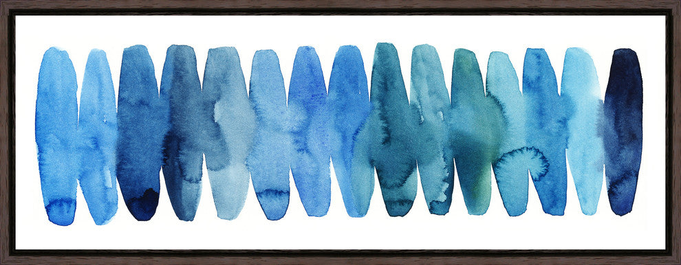 Stay Calm, 67.25"x25.25", Espresso Natural Wood Gallery Floater