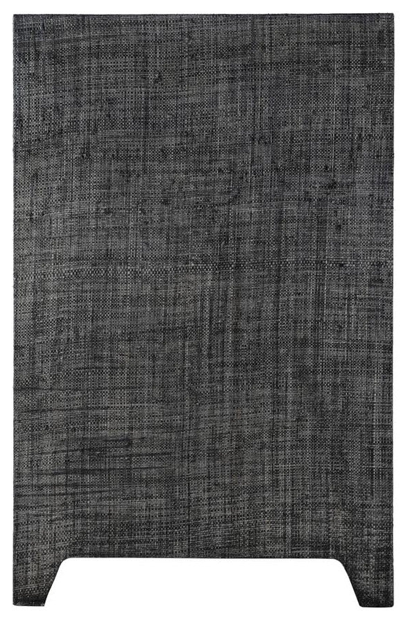 Bar Harbor Raffia 4 Door 70 Sideboard, Charcoal