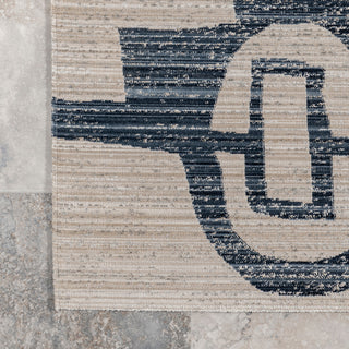 Nuloom Milani Contemporary Washable Indoor/Outdoor Rug, Navy 7'5"x9'6"