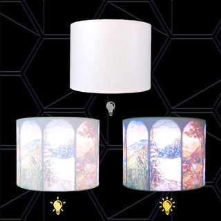 Royal Designs Modern Trendy Decorative 2-Sided Silhouette Hardback Lampshade, Fo