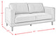Picket House Hanson Loveseat, Fiero Tan