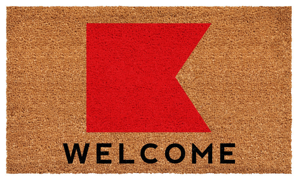 Calloway Mills Nautical Personalized Doormat Doormat, Letter B