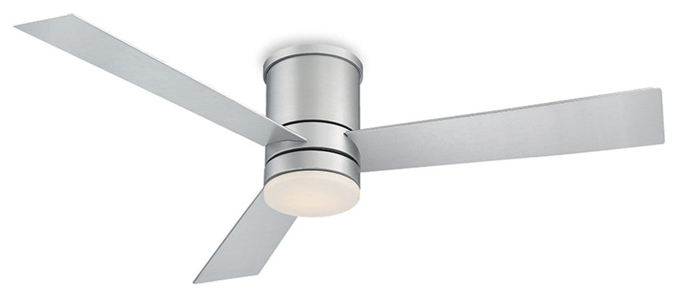 Modern Forms Axis Flush Mount Ceiling Fan, Titanium Silver