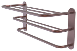 Three Tier Hotel Style Towel Shelf with Drying Rack, Antique Copper