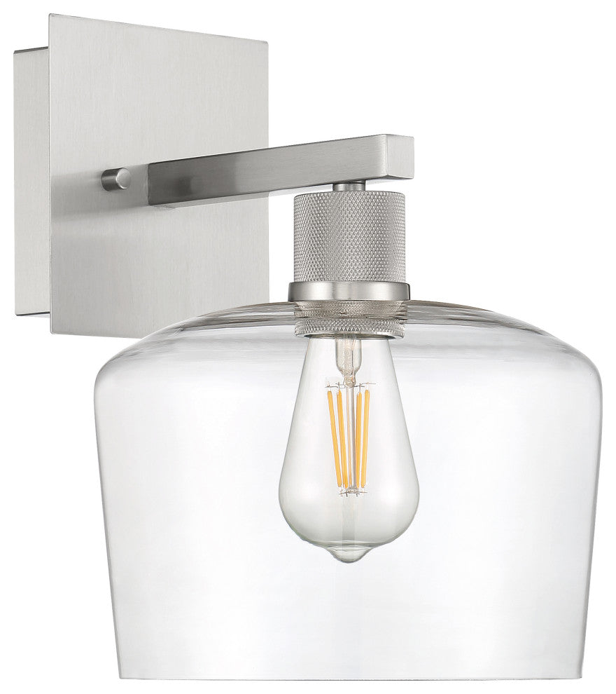 Access Lighting 63144LEDDLP/CLR Port Nine 12" Tall LED Wall - Brushed Steel