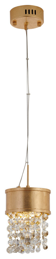 Bethel International ZL13S 1-Light LED Pendant, Gold