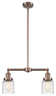Bell Island Light, Antique Copper, Deco Swirl