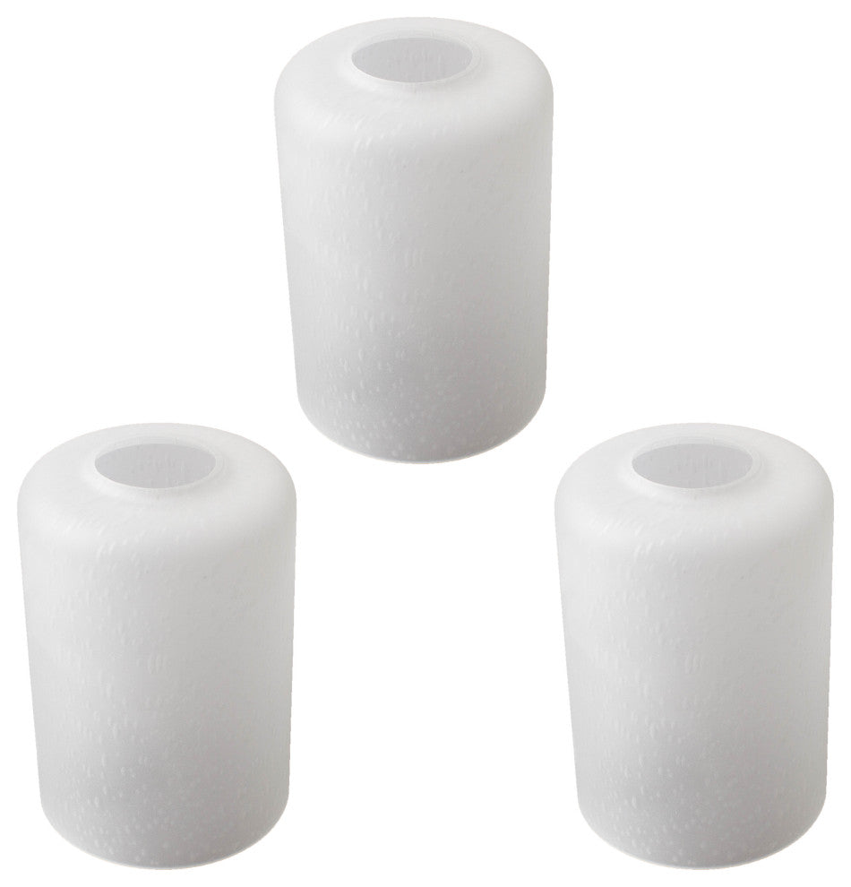 3 Pack Frosted Bubble Glass Shade Seeded Cylinder Shape for Light Fixture