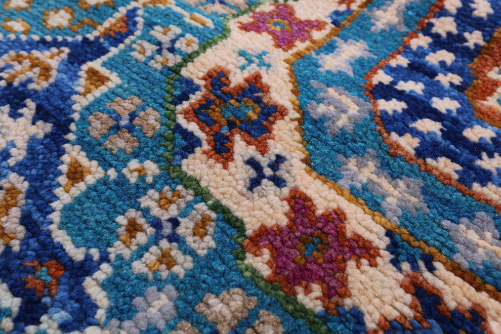 Mamluk Geometric Hand-Knotted Wool Rug 4' 0" X 6' 3" - Q15897