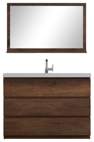 Paterno 48" Bathroom Vanity With Sink, Rosewood