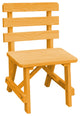 Traditional Cedar Backed Bench, Natural Stain, 2 Foot