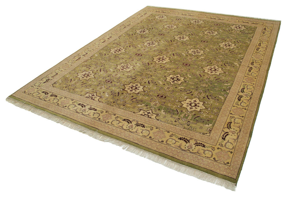 Rug N Carpet - Handwoven Oriental 8' 0" x 10' 2" Unique Oushak Area Rug