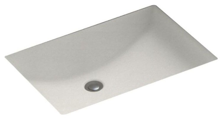 Swan 22x16x6 Solid Surface Undermount Bathroom Sink, Glacier