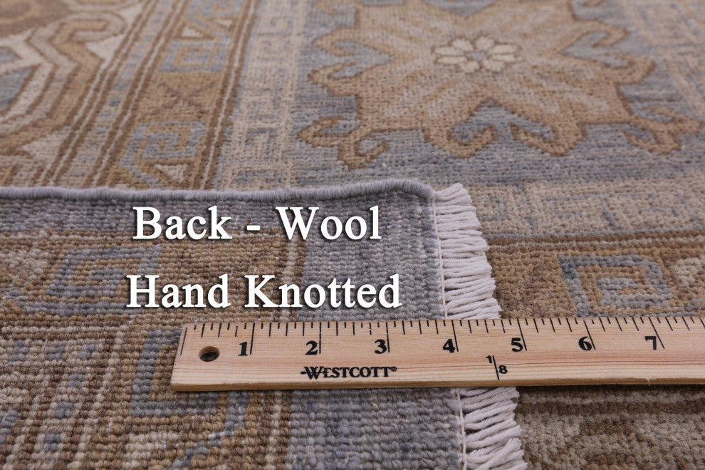 9' 9" X 13' 7" Khotan Hand-Knotted Wool Area Rug Q4277