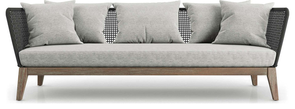 Netta Outdoor Sofa in Feather Gray Fabric