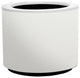 Ferrum Round Planter, White, 24"