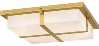 LED Flush Mount in Brushed Gold