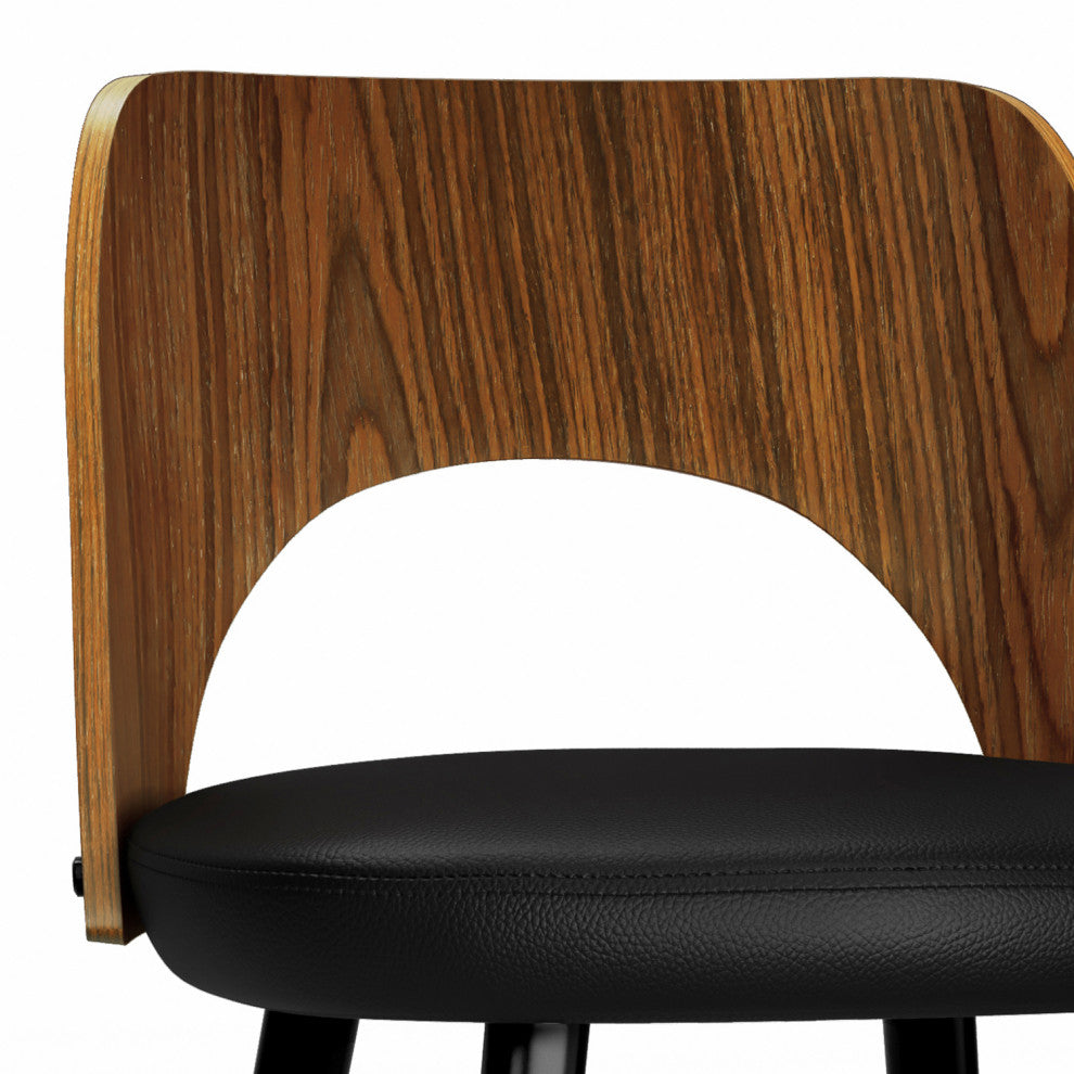Micah Counter Height Stool, Set of 2, Black