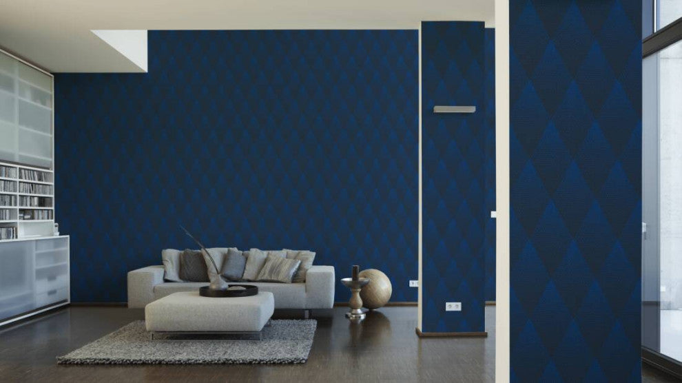 Sample, Geometric Textured Wallpaper Featuring Diamond Shaped Figures, 374191