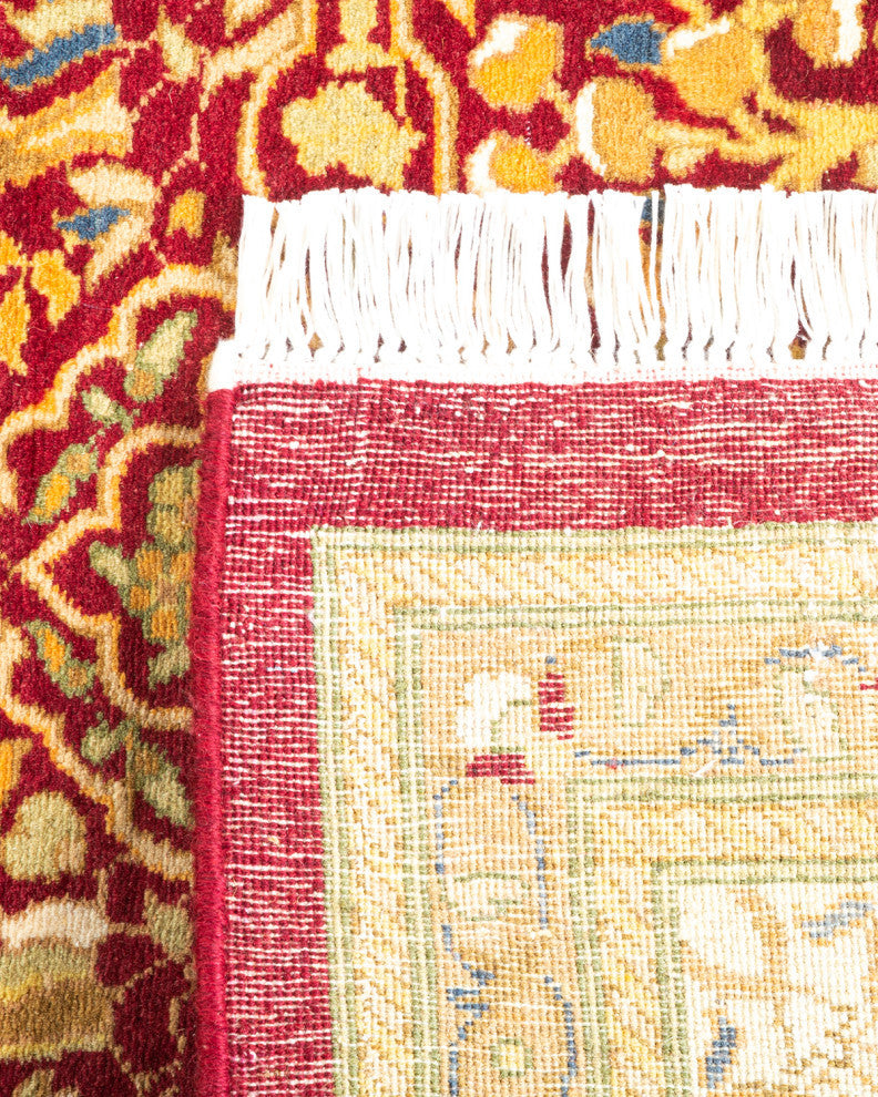 Mogul, One-of-a-Kind Hand-Knotted Area Rug Red, 2'9"x12'2"