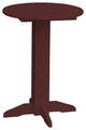 Poly Lumber Bistro Table, Cherrywood, Round