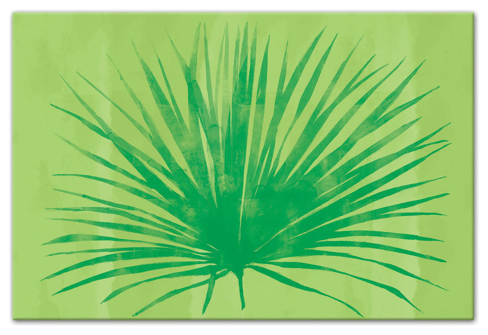 Tropical Green Palm 12x18 Canvas Wall Art