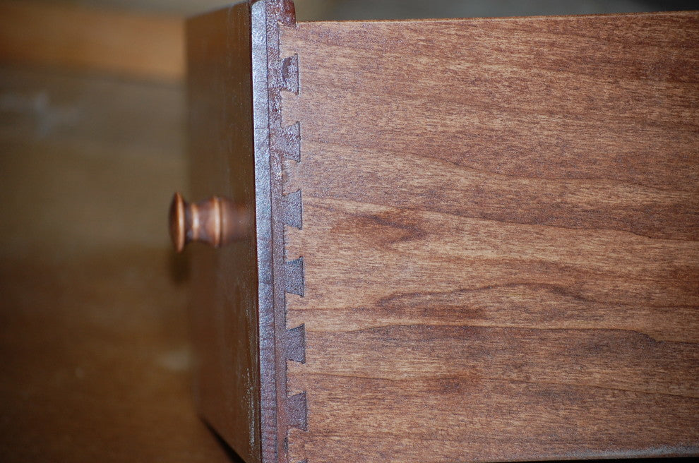 30" Pine Shaker Vanity, 18" Depth, Drawers Right