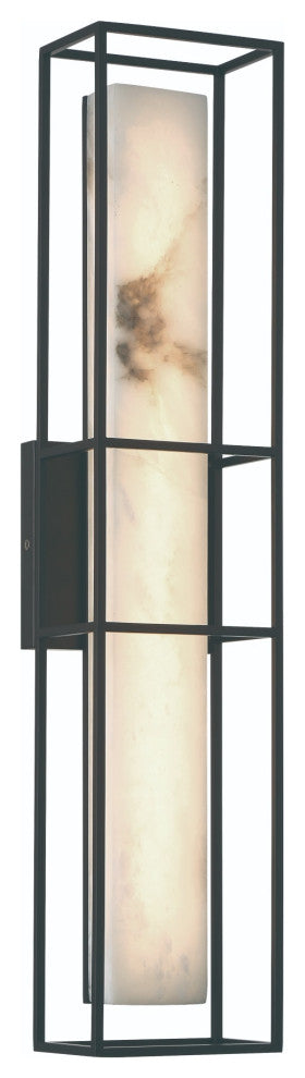 Blakley 24" Indoor/Outdoor Sconce, Black