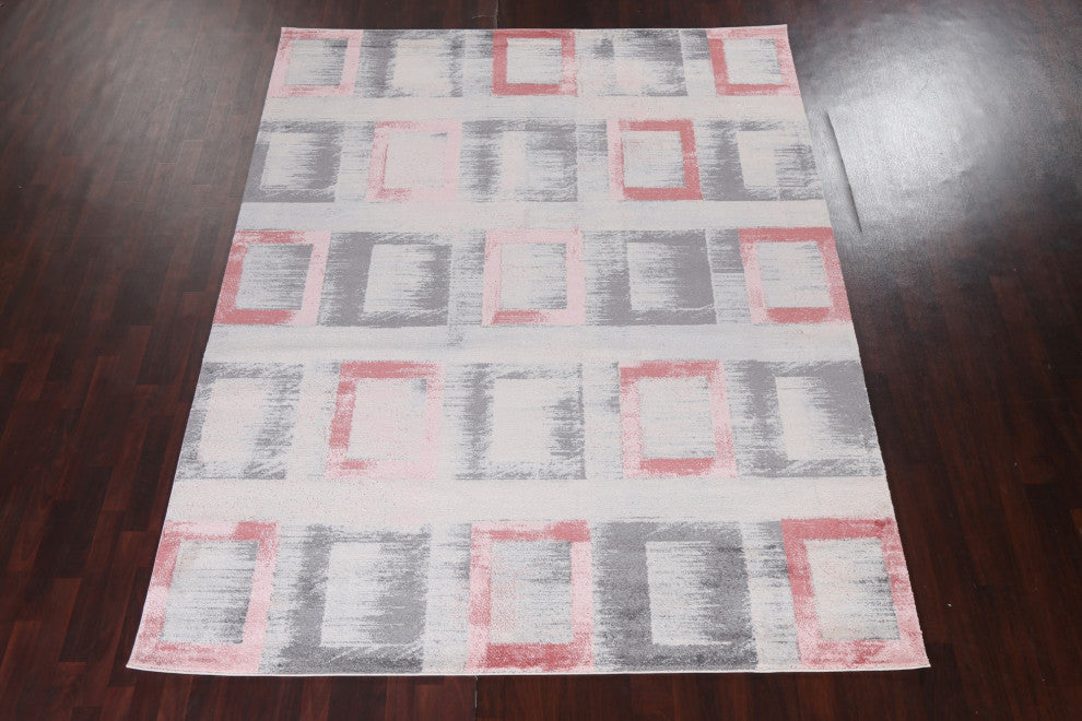 Geometric Turkish Transitional Oriental Area Rug Contemporary Carpet 8x10