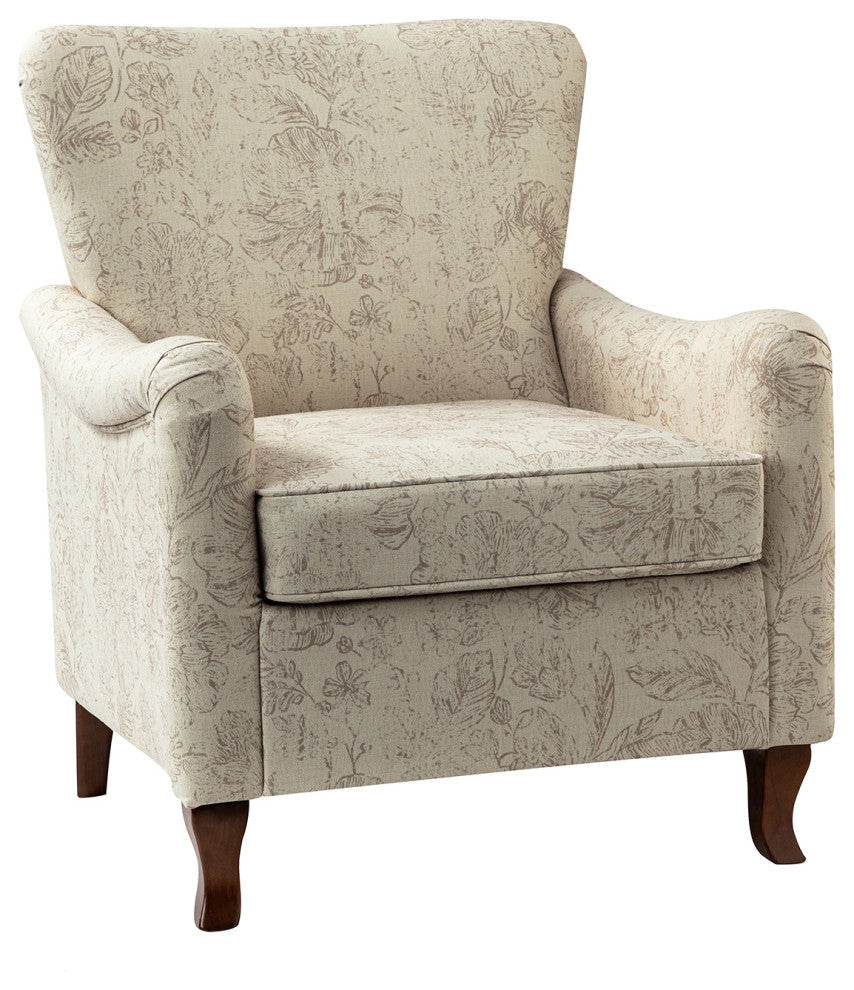 Nicola Contemporary Armchair, Linen