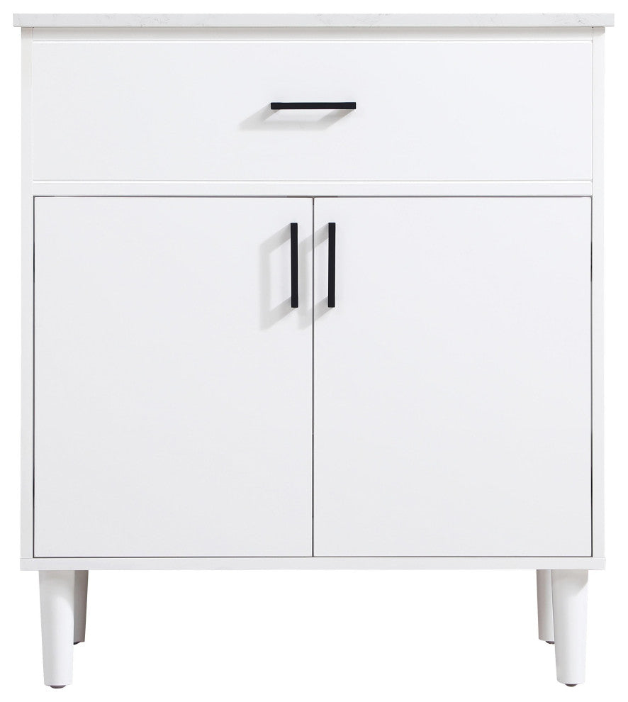 Home Living 30" Single Bathroom Vanity, White