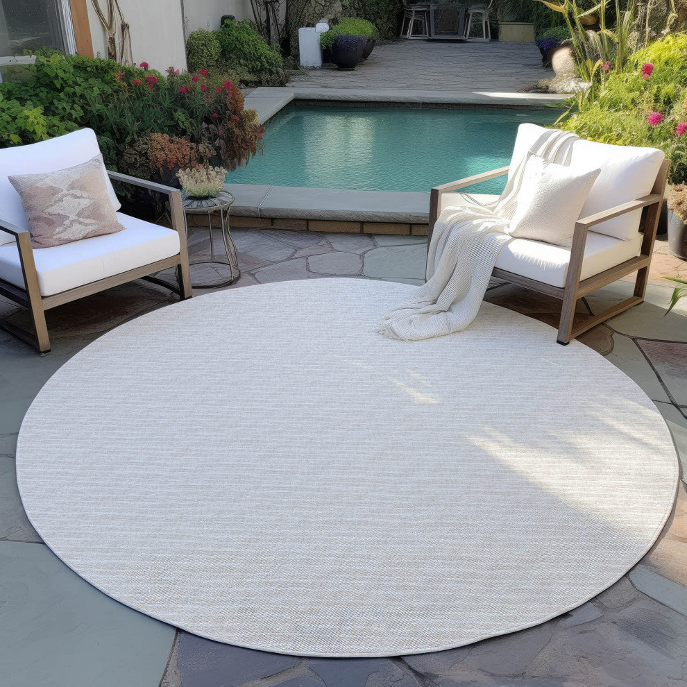Indoor/Outdoor Laidley LA1 Linen Machine Washable 8' x 8' Rug