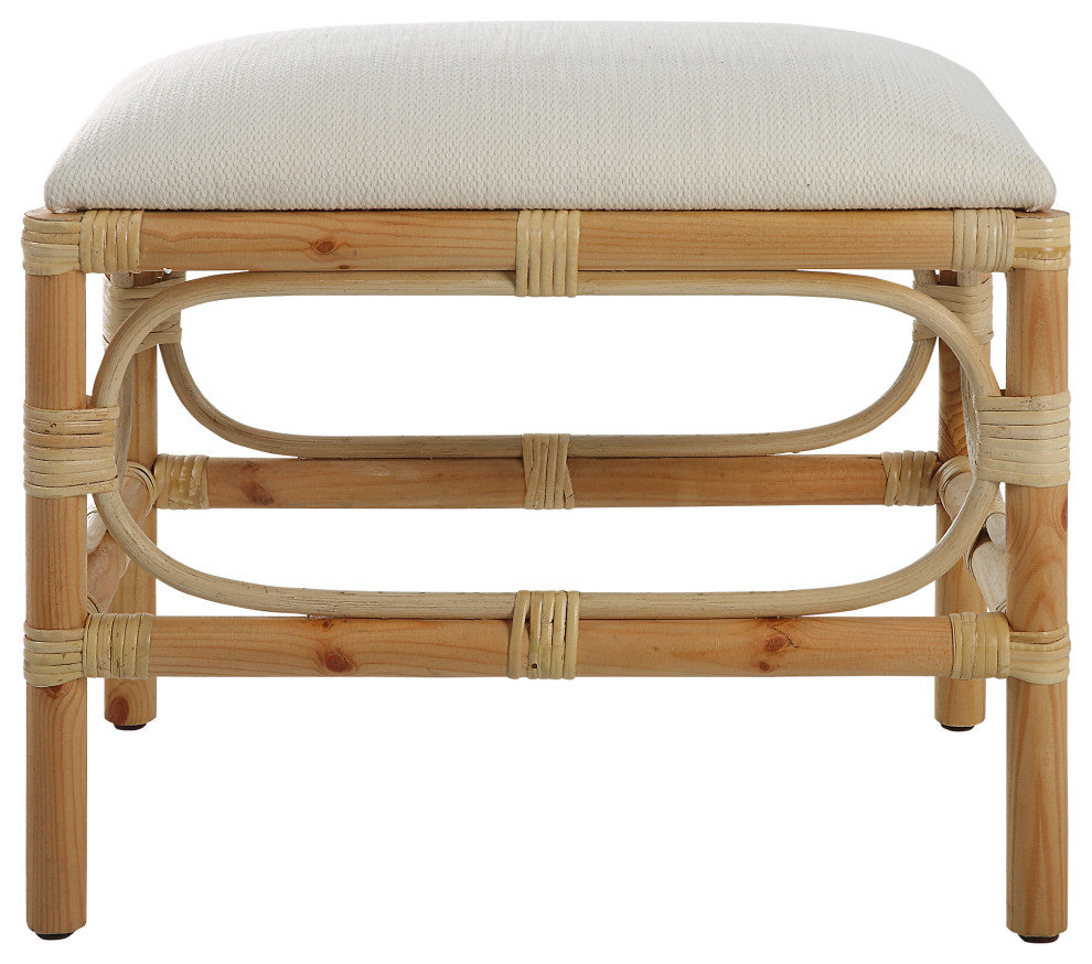 Laguna Small Bench, White