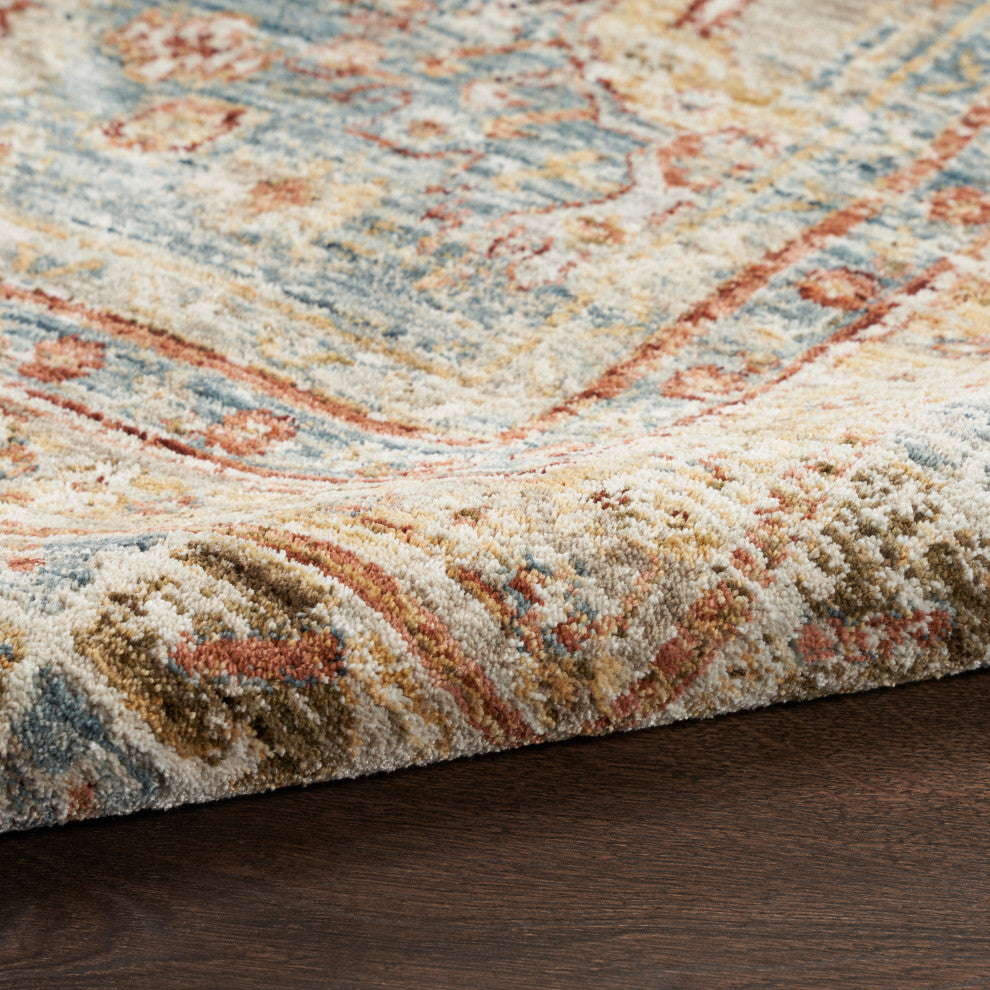 Nourison Home 5'3"x7'8" Petra Blue Area Rug