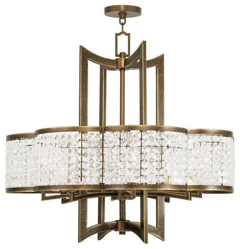 Grammercy Chandelier, Hand Painted Palacial Bronze