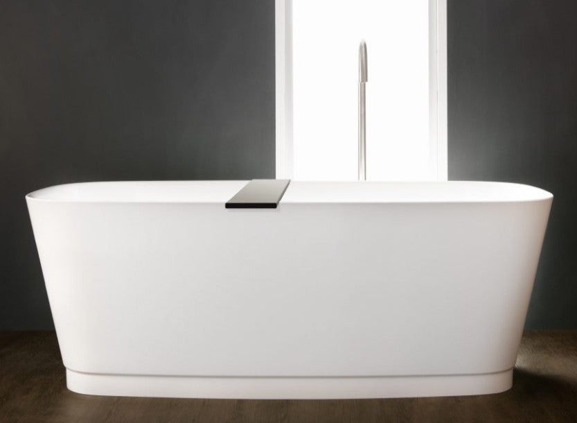 Straight Collection Bathtub, Glossy Grey
