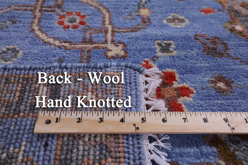 2' 7" X 8' 8" Runner Turkish Oushak Handmade Wool Rug - Q15486