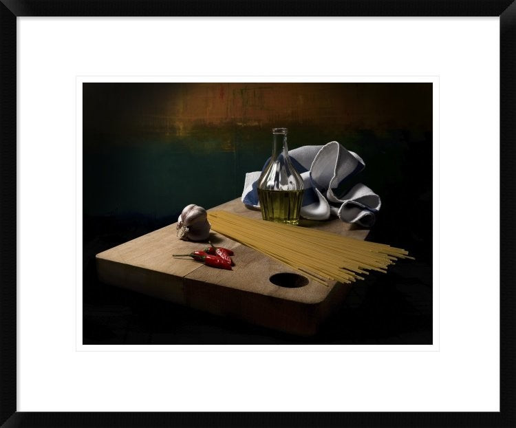 "Garlic, Oil And Chilli Remake"  by Antonio Zoccarato, 24x20"